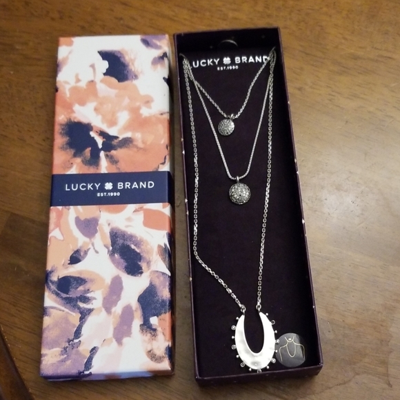 Lucky Brand Jewelry - Three strand Lucky Brand silver necklace